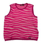 J'Aime' Top Sleeveless Solid Color Fuchsia For Girls