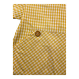 Valentina Bebes Shirt Half Sleeve Check Pattern Yellow For Boys