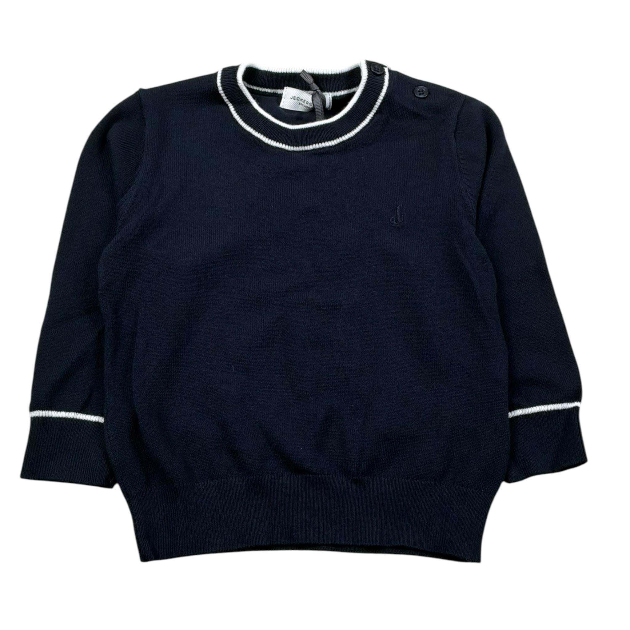 Jeckerson Maglia Girocollo Tinta Unita per Neonato JN4049 BLU JECKERSON 