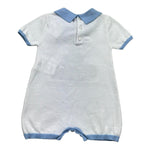 Le Bebe Pagliaccetto Mezza Manica Tinta Unita con Ricami per Neonato LBB5320 BIANCO LE BEBE 