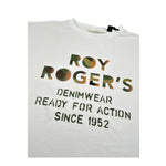 Roy Roger'S T-Shirt Girocollo Tinta Unita con Stampa per Bambino RB135 BIANCO ROY ROGER'S 