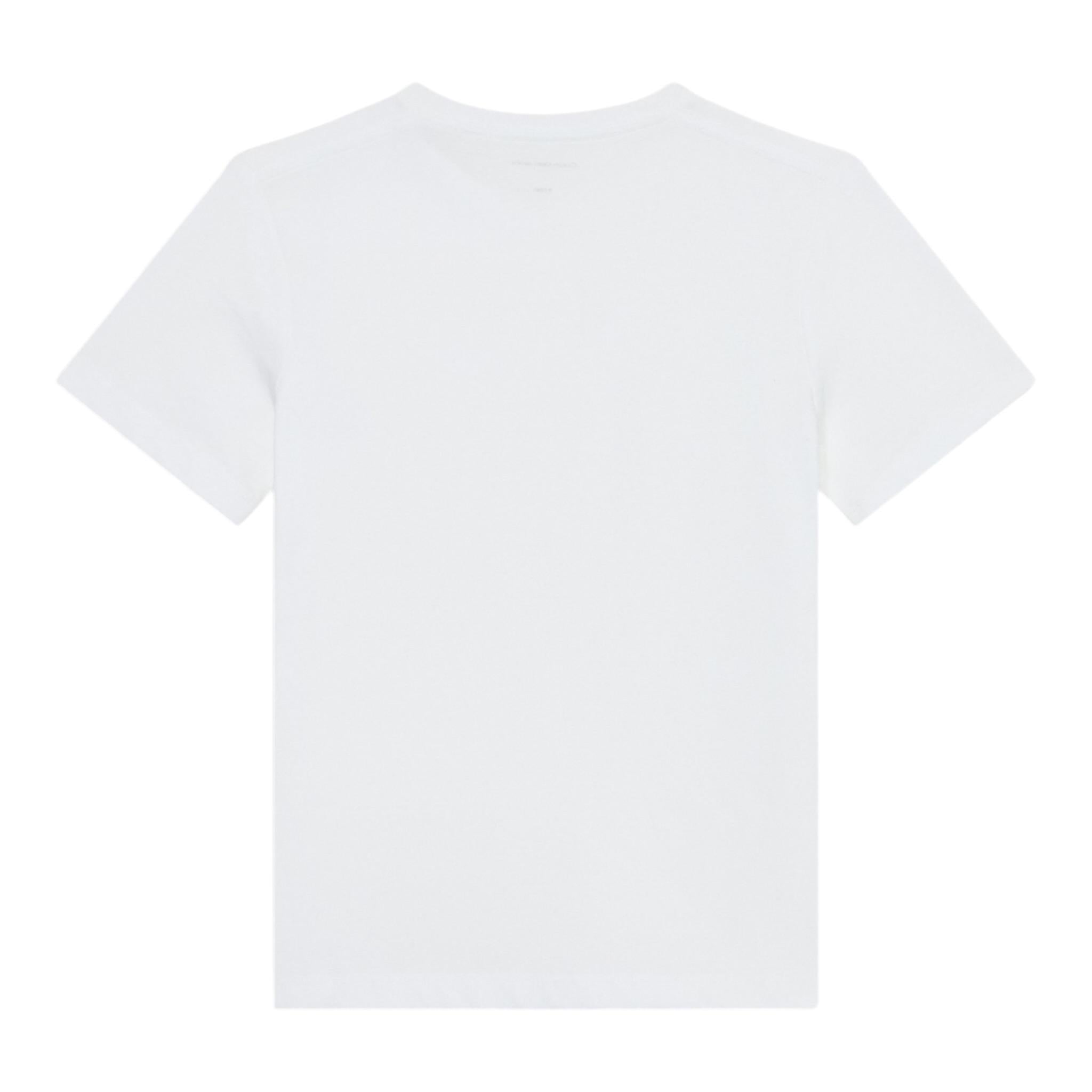 Calvin Klein T-Shirt Girocollo Tinta Unita con Stampa per Bambino IU0IU00624 BIANCO CALVIN KLEIN 
