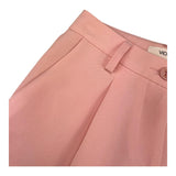 Vicolo Solid Color Pants with Adjustable Waistband Pink for Girls