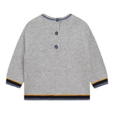 CARRE'MENT BEAU maglia girocollo tinta unita con ricamo Grigio per Bambino Y05281 GRIGIO CARRE'MENT BEAU 