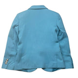 Make Plain Jacket With Buttons Light Blue For Boys