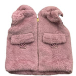 FUN & FUN pelliccia giromanica tinta unita con zip Rosa per Neonata FBWA0076N ROSA FUN & FUN 