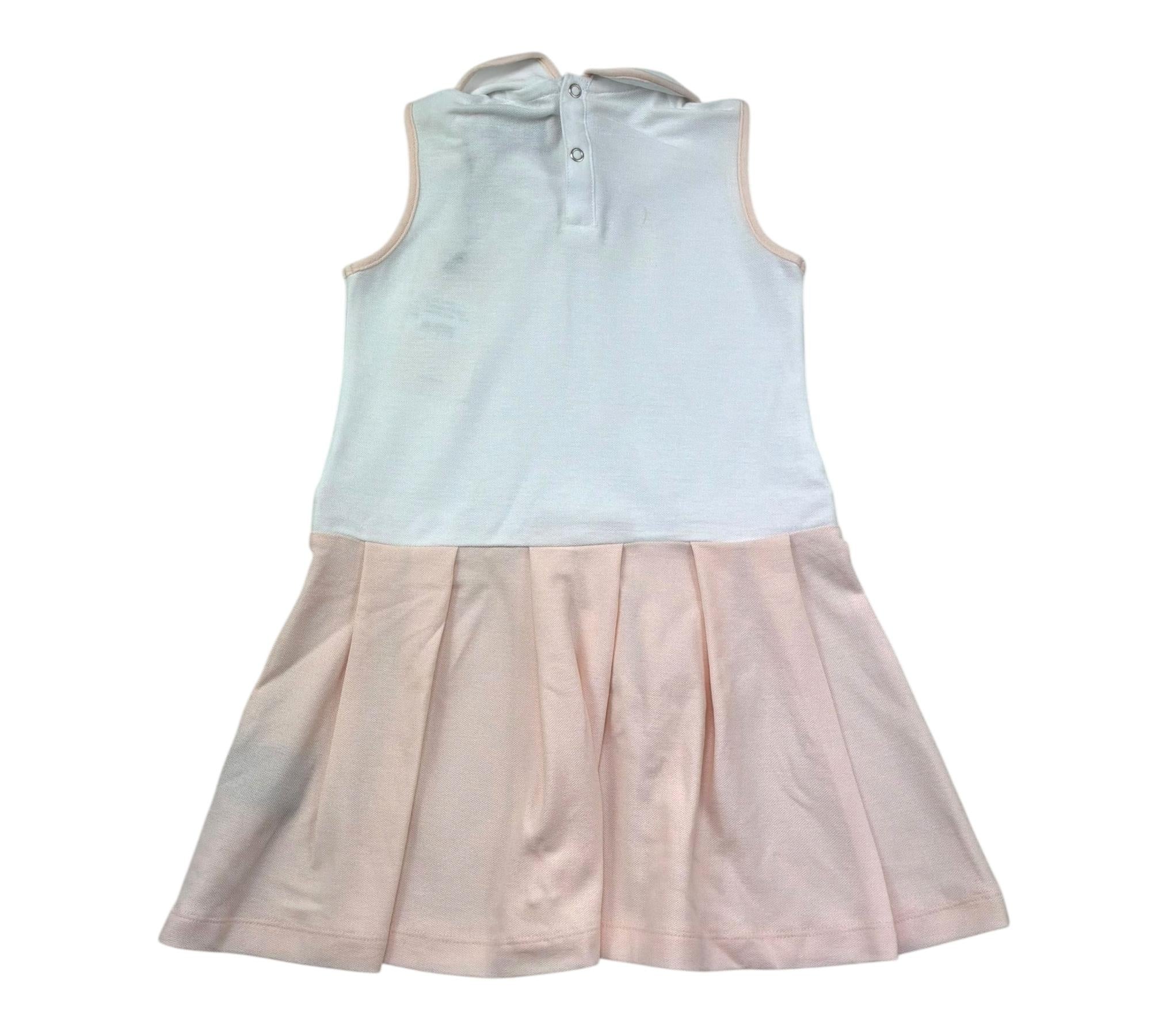 Trussardi Abito Giromanica Bicolore per Bambina TGP26010VE BIANCO/ROSA TRUSSARDI 