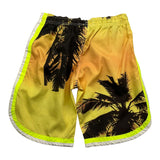 Shoe Costume Bermuda Solid Color With Yellow Pattern For Boys