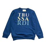 Trussardi Felpa Girocollo Tinta Unita con Stampa per Bambina TGP26016FE BLU TRUSSARDI 