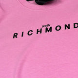 John Richmond Abito Tinta Unita Giromanica con Stampa per Bambina RGP26033VE ROSA JOHN RICHMOND 