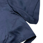 Dondup Camicia Modello Crop Tinta Unita Mezza Manica per Neonata DFCA038N BLU DONDUP 