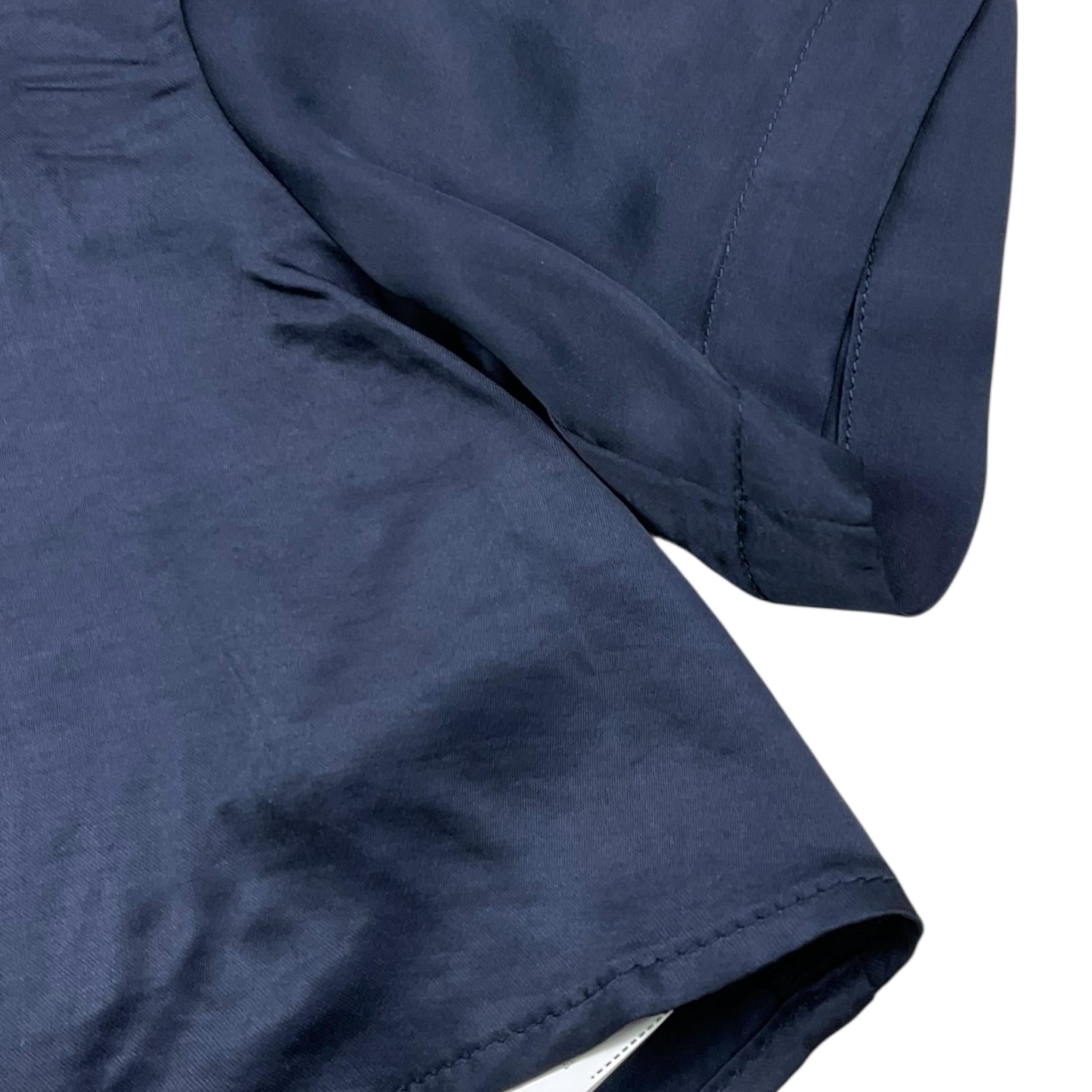 Dondup Camicia Modello Crop Tinta Unita Mezza Manica per Neonata DFCA038N BLU DONDUP 