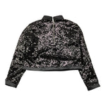 DONDUP maglia con paillettes tinta unita Nero per Bambina DFCA027 NERO DONDUP 