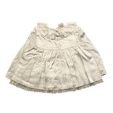 Caffe' D'Orzo Long Sleeve Shirt Solid Color Ivory For Baby Girl