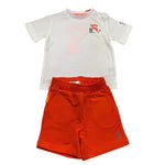 Suns  Completo 2 Pezzi T-Shirt-Bermuda Bicolore per Neonato COMS5109UB BIANCO SUNS 