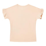 Guess T-Shirt Gircollo Tinta Unita con Stampa per Neonata K5GI02K6YW4X ROSA GUESS 