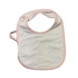 Chicco Plain Bib With Contrasting Print White For Newborn
