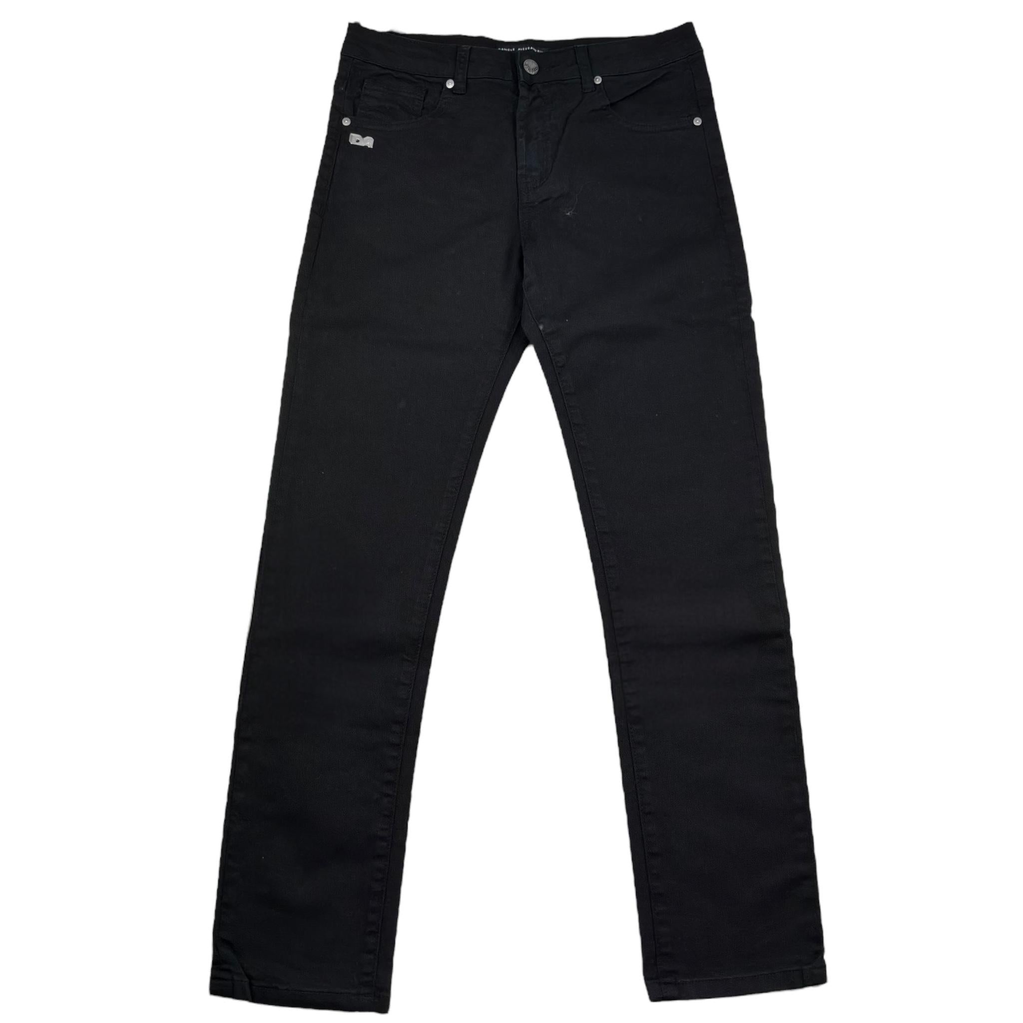 Daniele Alessandrini Jeans Tinta Unita 5 Tasche per Bambino 1235P00249 NERO DANIELE ALESSANDRINI 