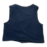 Lalalu' Solid Color Vest with Blue Buttons for Newborns
