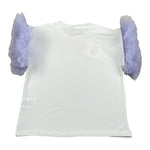 Vicolo T-Shirt tinta unita con Rouches Bianco per Bambina 3146M00125 BIANCO VICOLO 