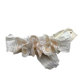 Marlu' Plain Belt With Cream Appliques For Newborns