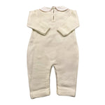 BABY LORD tutina manica lunga tinta unita cn babbucce Panna per Neonata 326 PANNA BABY LORD 