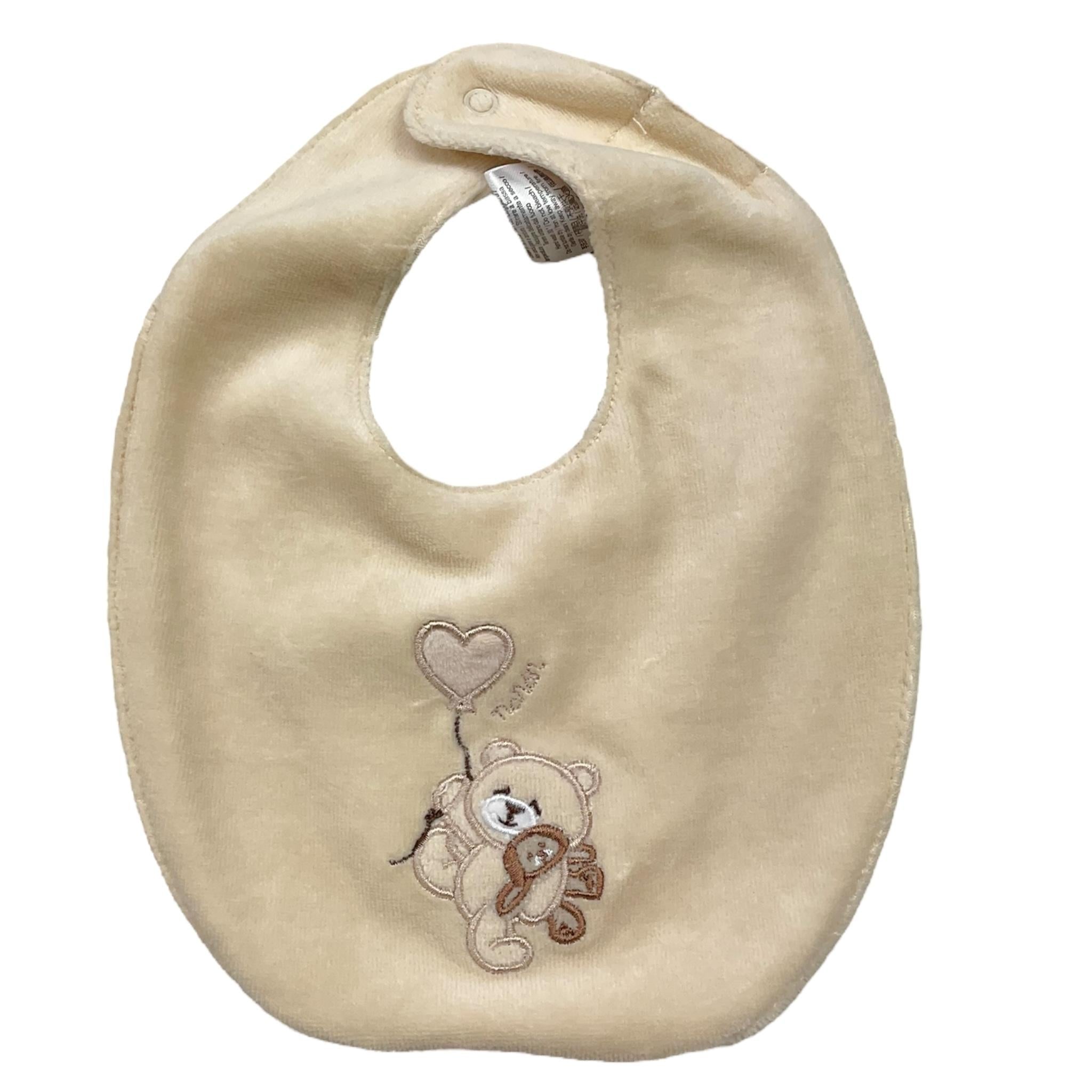 NANAN bavetta tinta unita con stampa  Beige per Neonato I24014BE BEIGE NANAN 
