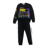 Cesare Paciotti 2 Piece Set Sweatshirt-Pants Tracksuit Black For Boys