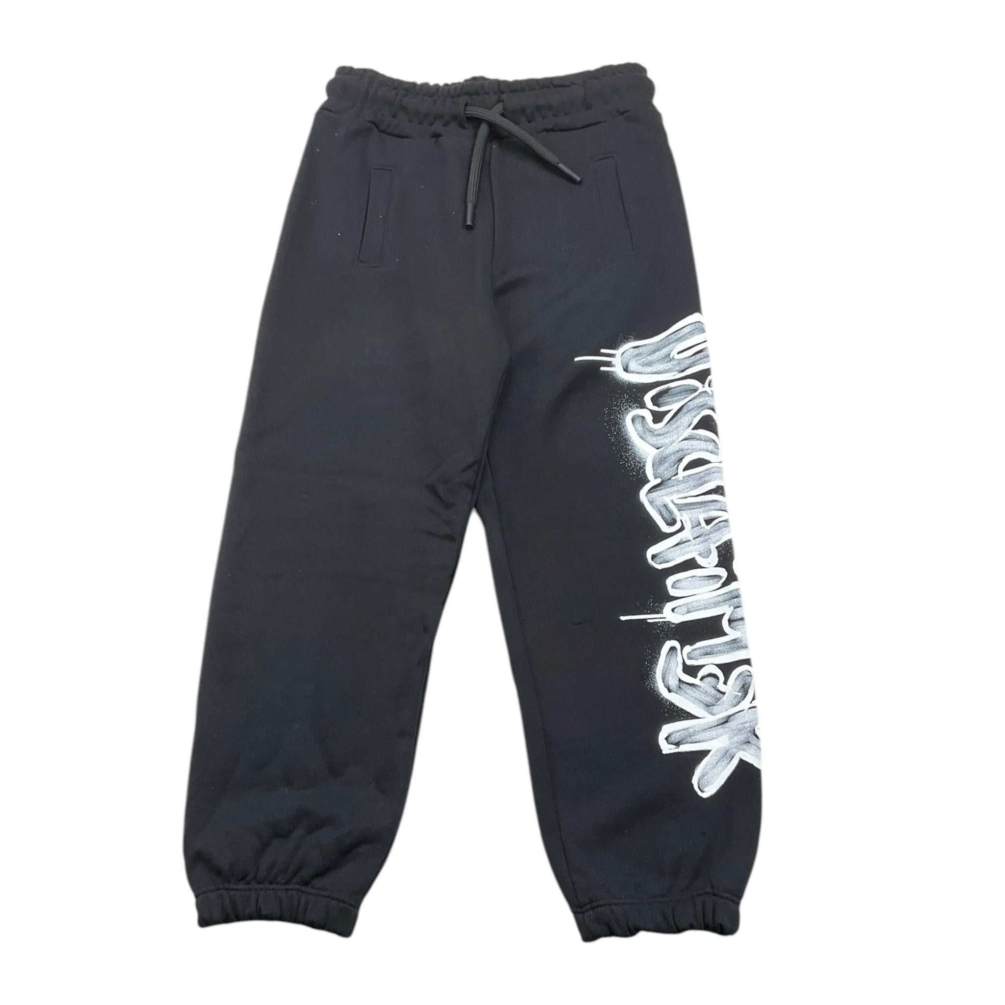 DISCLAIMER pantalone tinta unita con elastico in vita Nero per Bambino 24IDK58246 NERO DISCLAIMER 