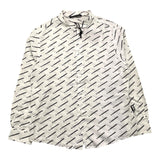 Daniele Alessandrini Long Sleeve Shirt Solid Color Printed Pattern Logo White For Boys