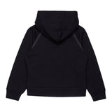 N°21 felpa tinta unita con stampa e cappuccio Nero per Bambino N21973 NERO N°21 