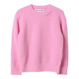 SAINT BARTH maglia girocollo tinta unita  Glicine per Bambina LYL001X GLICINE SAINT BARTH 
