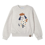 MAYORAL felpa girocollo tinta unita con stampa Beige per Neonata 4479N BEIGE MAYORAL 