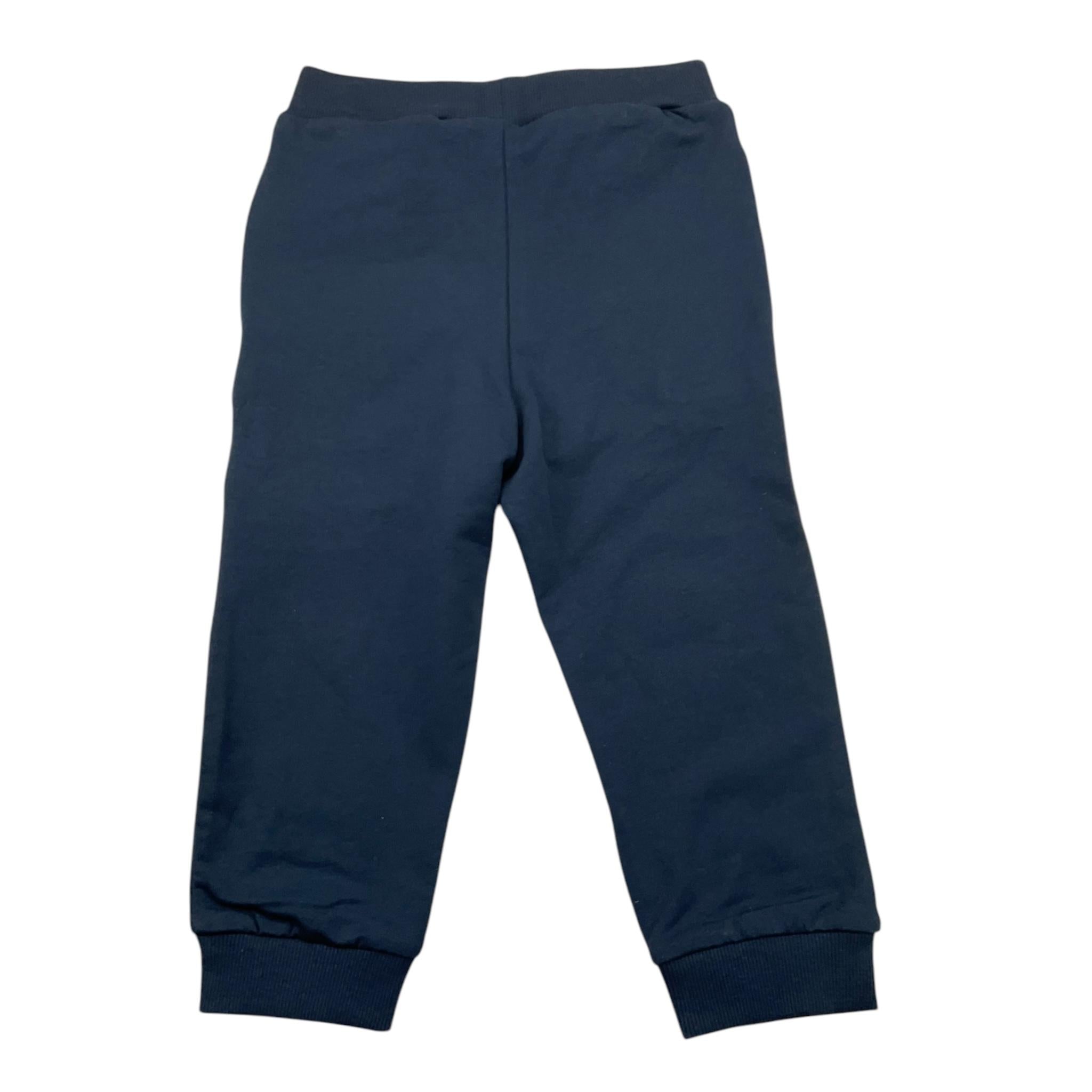 NAME.IT pantalone tuta tinta unita con stampa in contrasto Blu per Neonato 13236311 BLU NAME.IT 