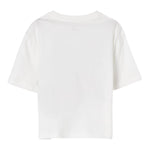 Stella Mccartney T-Shirt Girocollo Tinta Unita con Stampa per Bambina TW8A41X BIANCO STELLA McCARTNEY 