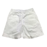 Lu Lu By Miss Grant Solid Color Elastic Waist White Shorts For Girls