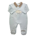 NINNAOH tutina tinta unita con stampa Azzurro per Neonato I23215T AZZURRO NINNAOH 