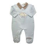 NINNAOH tutina tinta unita con stampa Azzurro per Neonato I23215T AZZURRO NINNAOH 