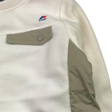 K-WAY felpa girocollo con profili in contrasto Bianco per Bambino K3135QW BIANCO K-WAY 