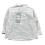 Daniele Alessandrini Camicia tinta unita con Logo Bianco per Neonato 1295C0890 BIANCO DANIELE ALESSANDRINI 