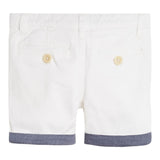 Guess Bermuda Tinta Unita con Girovita Regolabile per Neonato I1RD04WD3T0 BIANCO/BLU GUESS 