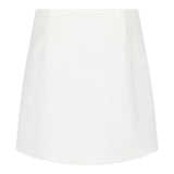 Odi Et Amo Plain Skirt With Contrast Buttons White For Girls