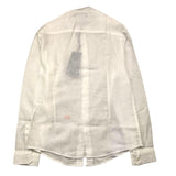 Daniele Alessandrini Solid Color Shirt With Korean Collar And Long Sleeve White For Boys