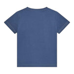 Guess T-Shirt Girocollo Tinta Unita con Stampa per Bambino N5RI19K8HM4 BLU GUESS 