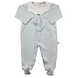 Baby Gi Long Sleeve Onesie Solid Color Blue For Newborn