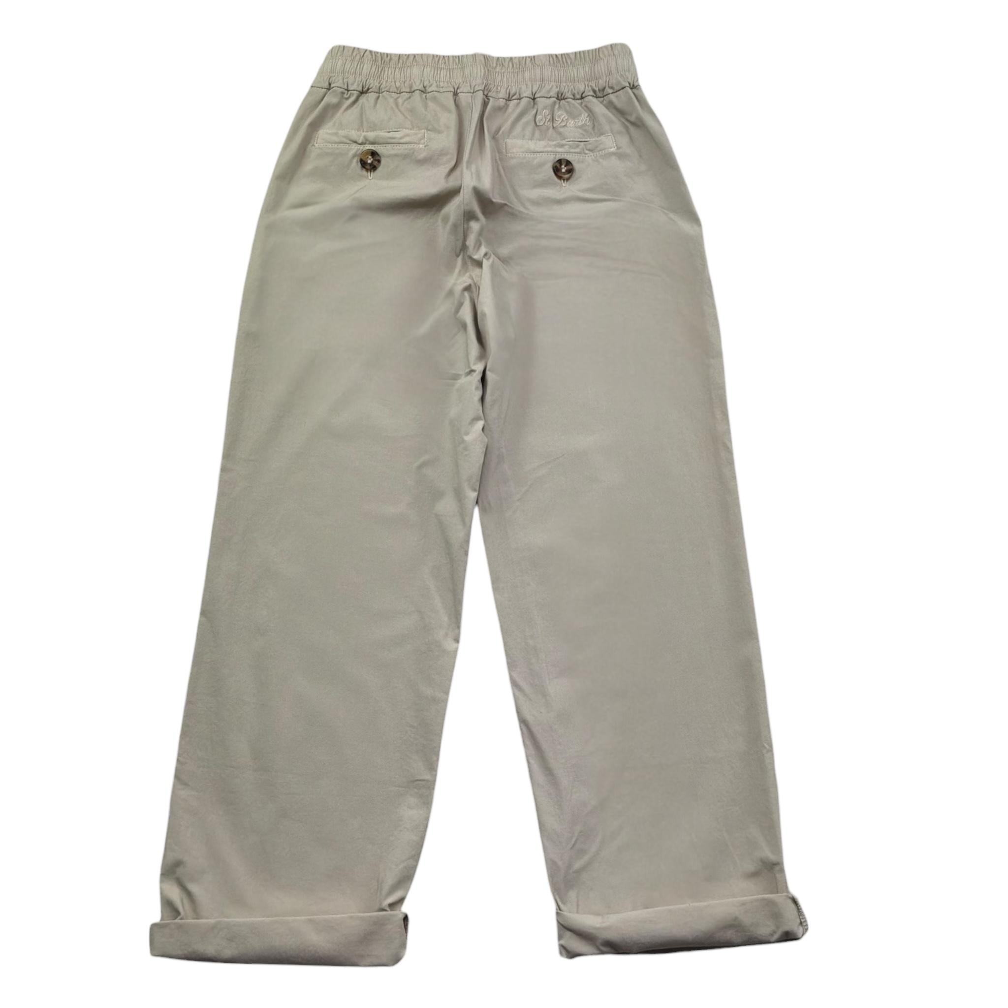 Saint Barth Pantalone Tinta Unita con Elastico In Vita per Bambino 00535L BEIGE SAINT BARTH 