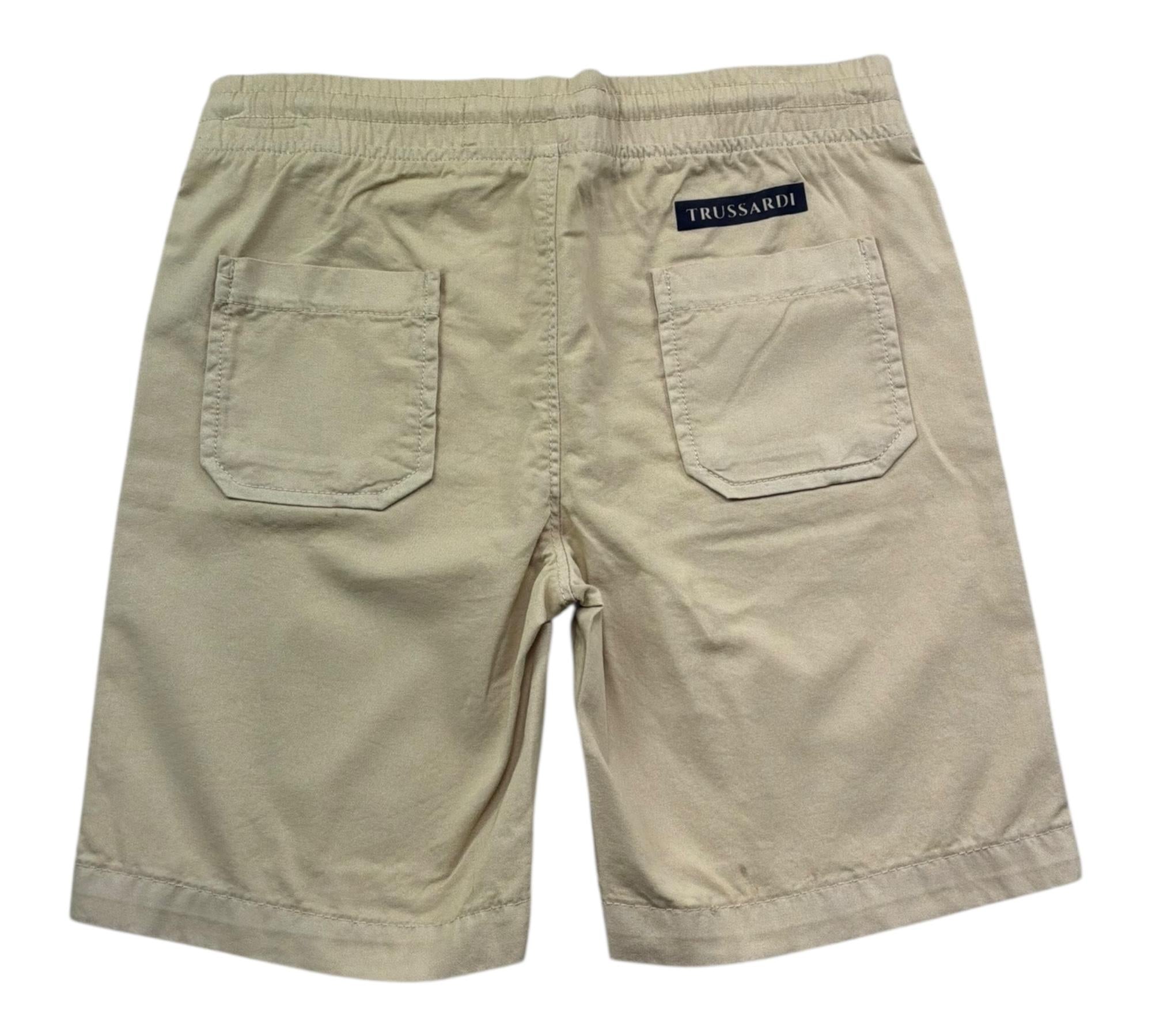 Trussardi Bermuda Tinta Unita con Elastico In Vita per Bambino TBP26053BE BEIGE TRUSSARDI 