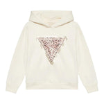 GUESS felpa tinta unita con cappuccio e stampa Panna per Bambina J4BQ08KAX74 PANNA GUESS 