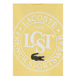 Lacoste T-Shirt Girocollo Tinta Unita con Stampa per Bambino TJ2463 GIALLO LACOSTE 