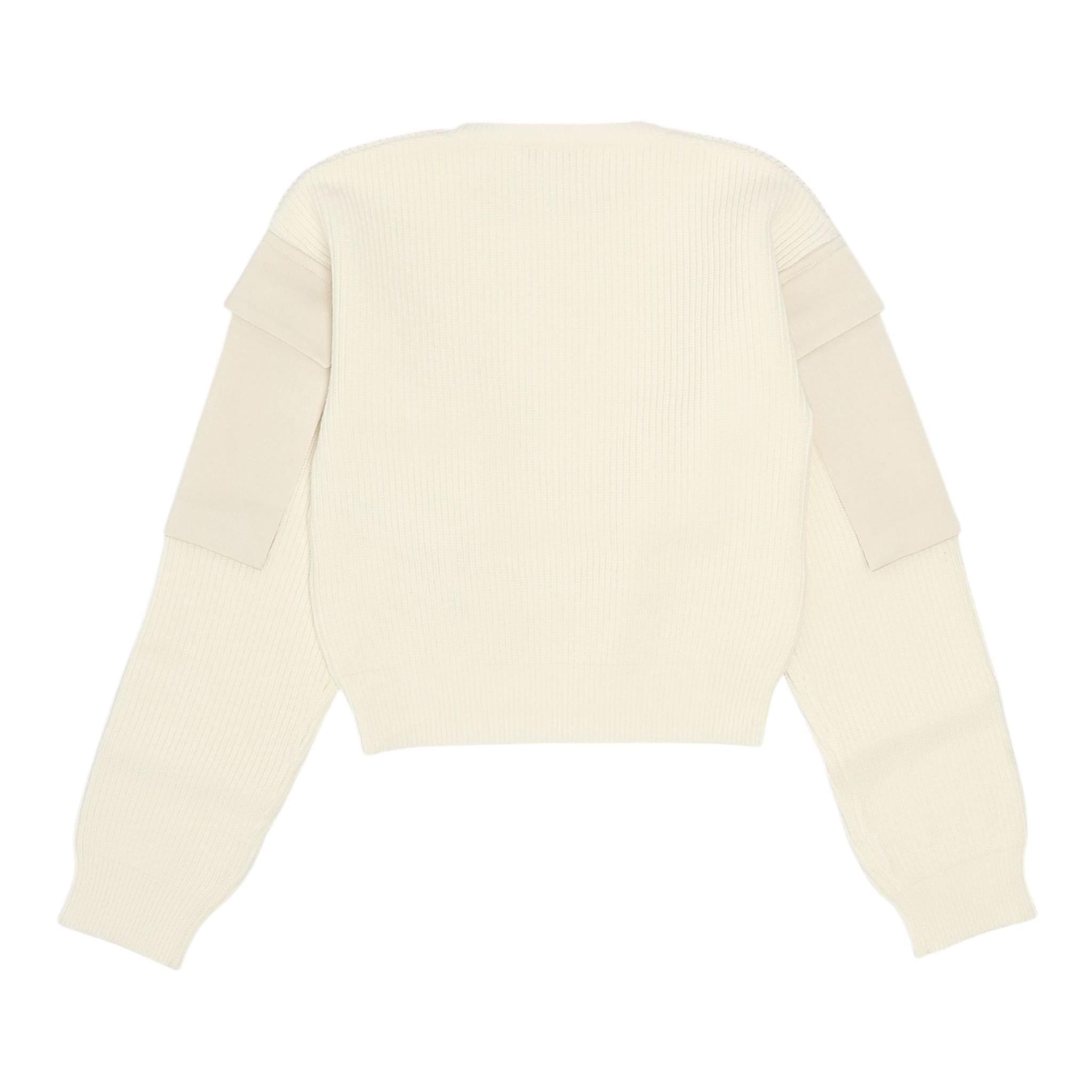 LIU JO maglia girocollo tinta unita con tasche alle maniche Panna per Bambina GF4215XX PANNA LIU JO 